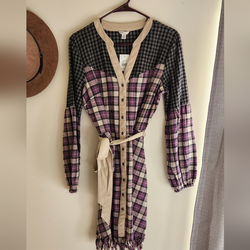 NWT Cato plaid dress